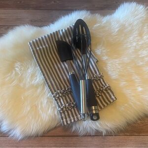 Cuisinart 3-piece Cook’s Tool Set & Pottery Barn kitchen towel